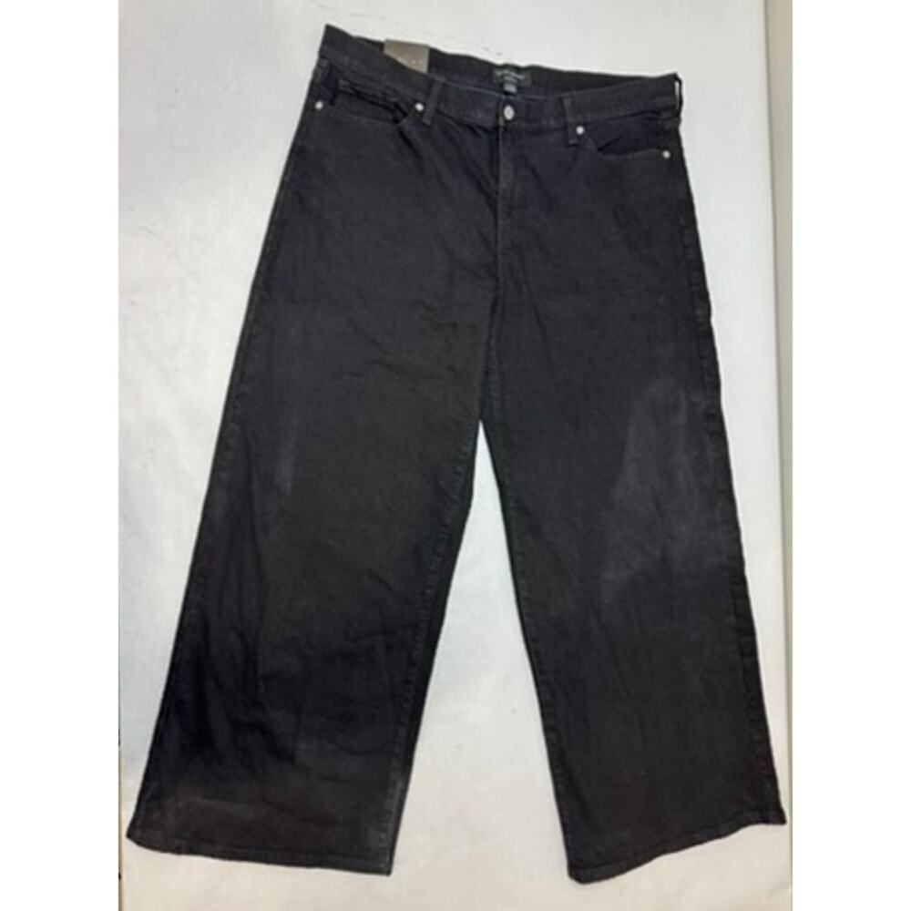 NWT Banana Republic Wide Leg Jeans Black - Women's Size 24 / 18R